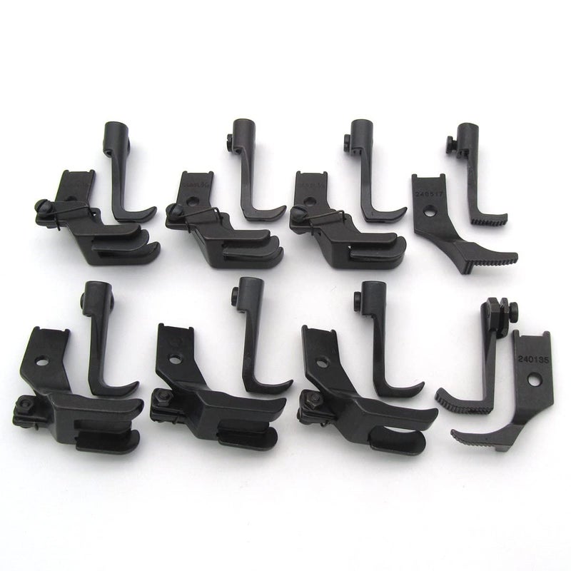 ckpsms علامة CKPSMS -#KP-WF8 8SET أقدام ضغط للمشي متوافقة مع/بديلة لعلامة JUKI DNU-1541 وعلامة CONSEW P1206RB وعلامة Singer 111G وعلامة Brother B837 للخياطة الصناعية (KP-WF8) - Image 5